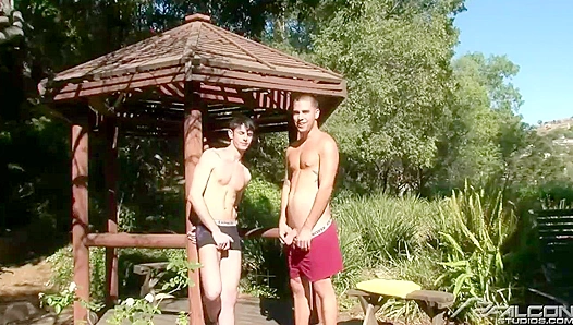 Jake Steel Pounds Horny Chasen Hart Outdoors