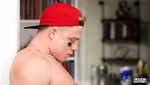 Sneaky Super Bowl Bang - Dom King Turns Logan Aarons from Str8 to Gay