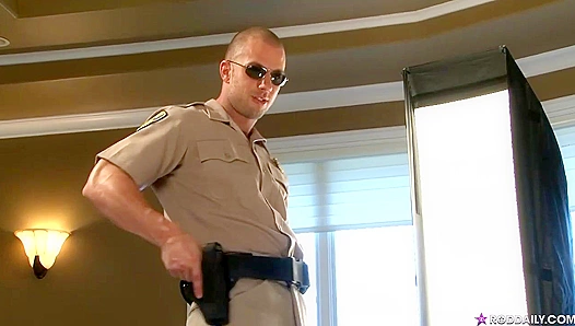 Horny Cop Rod Daily Masturbates With Passion