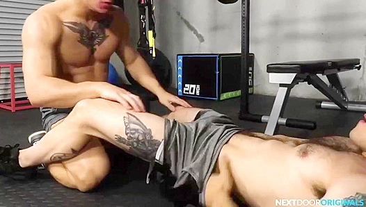 Muscular Gym Buddies Dalton & Andrew Clang and Bang - Nextdoor Originals