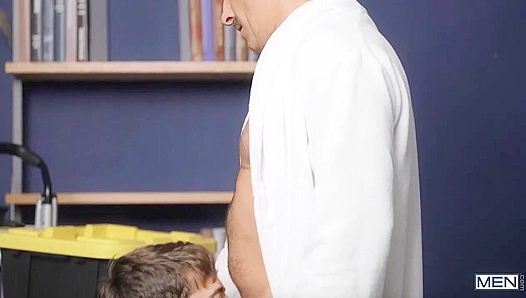 Stepdad Mitch Drills New Stepson Joey's Tight Hole