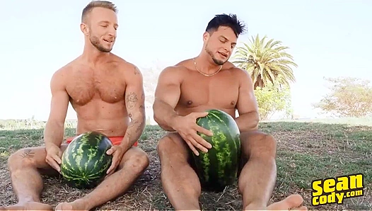 Hot Hunk Action - Axel Rockham & Jason Emre Pound Each Other on the Couch