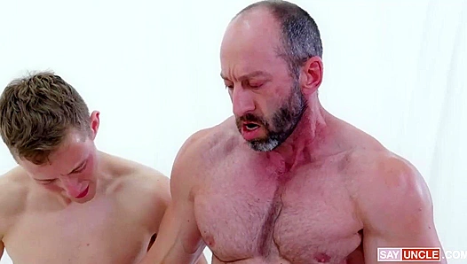 Muscle Men Mission - Adrian Duval & Aaron Allen Take On Madision's Divine Cock