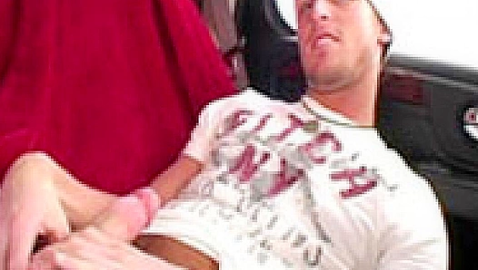 Flexin' for Fun - Jayden Grey Shows Off His Big Dick at Boyz Party