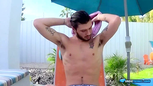 Justin Dean Strokes His Meaty Cock Lazy - Undie Twinks