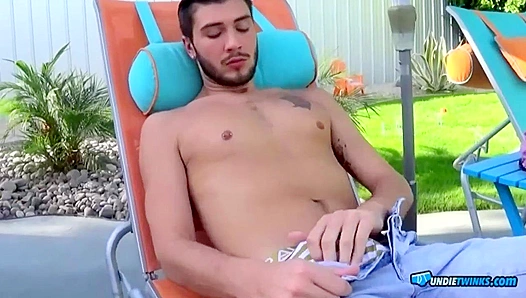 Justin Dean Strokes His Meaty Cock Lazy - Undie Twinks