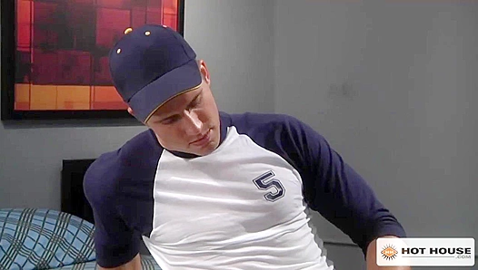 Brandon Lewis - Baseball Hunk Takes On a Steamy Challenge at Home
