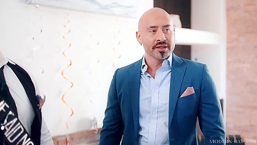 Michael Boston Gets Pounded Doggystyle by Lucca Mazzi