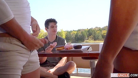 Daddy Jax Thirio Fucks Hard in Yacht Foursome