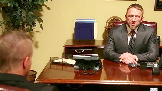 Dirk Caber Pounds Liam Magnuson's Ass in the Gay Office