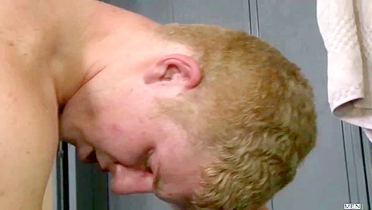 Flexi Hottie Connor Cums on His Face for Steve's Big Dick at School