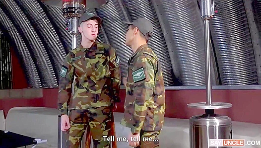 Hot Soldier Boys - Felix & Mateo's Steamy Barracks Binge - MilitaryDick