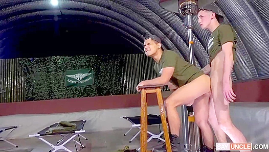 Hot Soldier Boys - Felix & Mateo's Steamy Barracks Binge - MilitaryDick