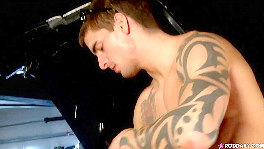 Hard Fuck on Set - Rod Daily, Tyler Torro, Andrew Stark Take Turns