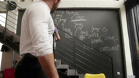 Jessy Ares and Jay Roberts - Steamy Vengeance in the Gay Office