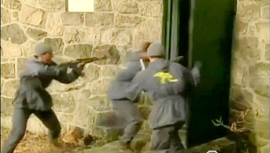 Alex Lambert Ravages Captive Wolf Remulus on Bed - Falcon Studios