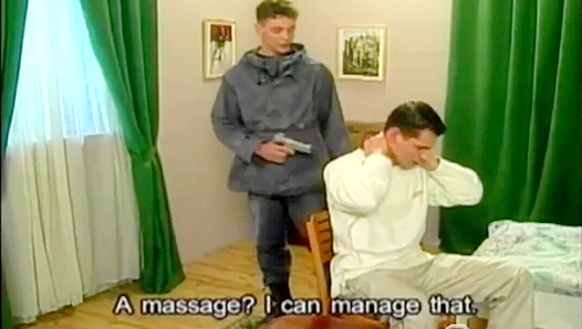 Alex Lambert Ravages Captive Wolf Remulus on Bed - Falcon Studios