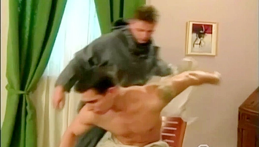 Alex Lambert Ravages Captive Wolf Remulus on Bed - Falcon Studios