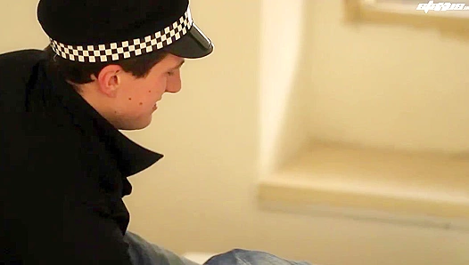 Rogue Cops Get Wild - Intense Anal Threesome with Aslan Brutti - Gay XXX