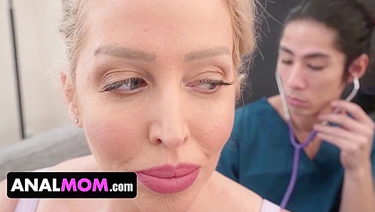 MILF Drills Her Son’s Exam with a Tight, Juicy Anal Ride