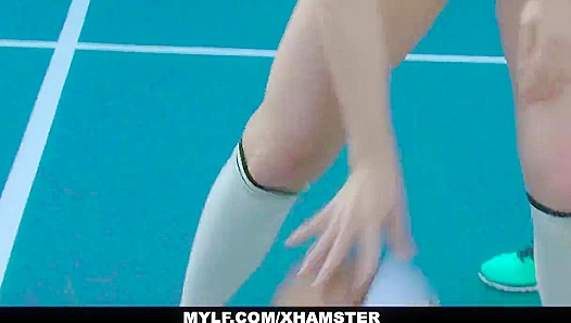 MILF Rivals Suck and Ride Young Dick Until He Blows Hard