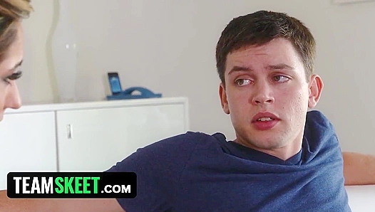 Stepdad Teaches His Shy Teen Stepson The Ropes Hard