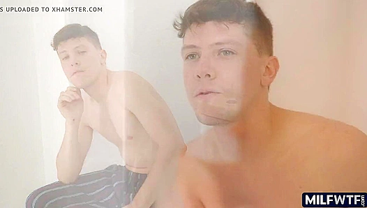 MILF Sucks Morning Wood Dry, Making My Dick Throb Like Crazy
