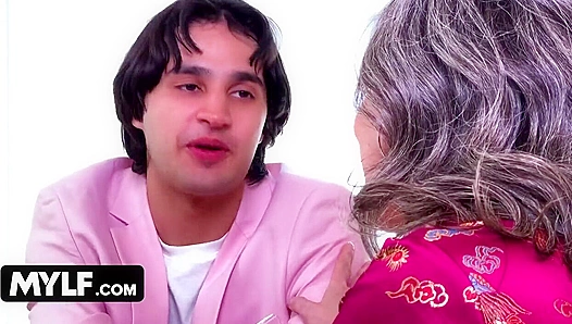 Gay Threesome - Cocky Waiter Serves Up Raw, Juicy Action