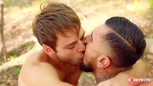 Raw Hardwood: Boomer Plows Max Bareback in the Woods