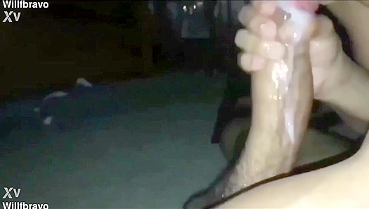 Grindr Encounter: Sucking His 24cm in the Kitchen, Then Mouthful of Cum Outback