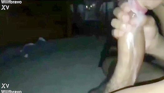 Grindr Encounter: Sucking His 24cm in the Kitchen, Then Mouthful of Cum Outback