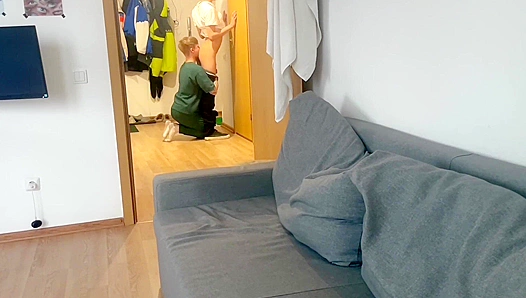 Deep Blowjob for My Stepbrother: Licking Every Drop of His Cum