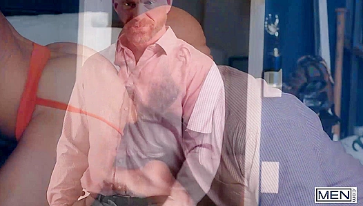 Killian Knox Fucks Kyle Hardcore in Missionary, Cuming All Over His Face