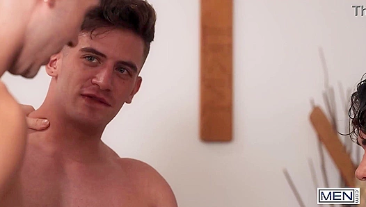 Ashton, Trevor, and Michael Heat Up the Sheets in a Wild Threesome