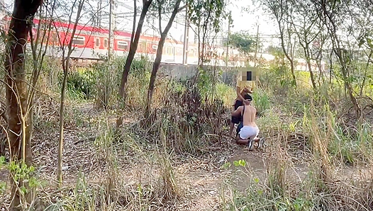 Security Joins Wild Woods Orgy: Hard Fucking in Nature