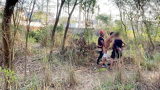 Security Joins Wild Woods Orgy: Hard Fucking in Nature