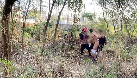 Security Joins Wild Woods Orgy: Hard Fucking in Nature