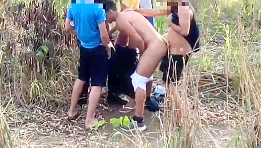 Security Joins Wild Woods Orgy: Hard Fucking in Nature