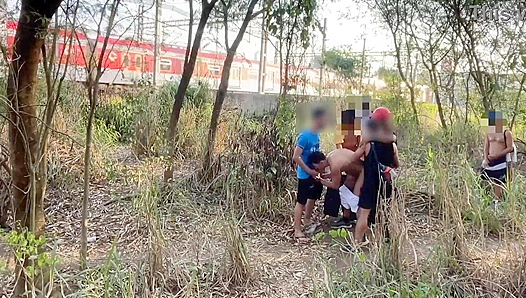 Security Joins Wild Woods Orgy: Hard Fucking in Nature