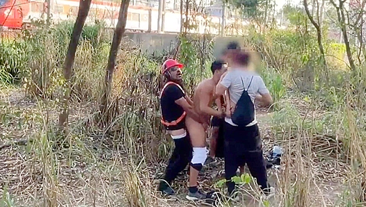 Security Joins Wild Woods Orgy: Hard Fucking in Nature