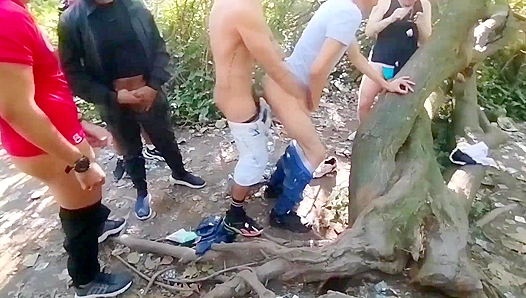 Wild Woods Blowout: 50 Minutes of Nonstop Cock Sucking with Multiple Guys
