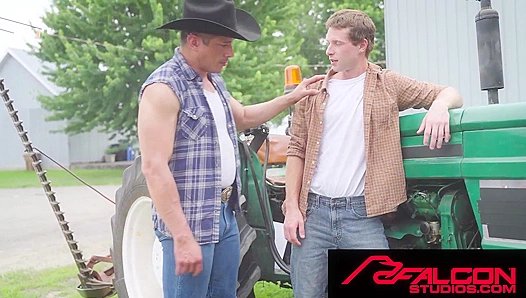 Falcon Studios: Hot Latino Farmer Fixes Tractor & Jock's Tight Ass