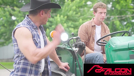 Falcon Studios: Hot Latino Farmer Fixes Tractor & Jock's Tight Ass