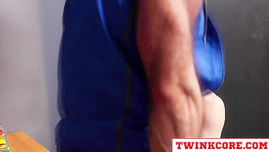 Twink Top Dylan Tides Fucks His Hairy DILF Coach Lawson James!