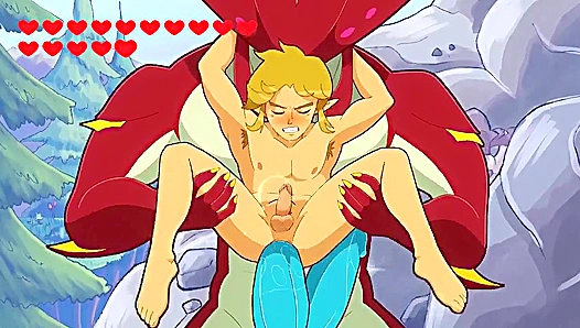 Link Gets Roughly Taken by Sidon in a Fiery Adventure