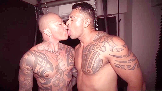 Damian Dragon Fucks Rikiya Araki's Tight Ass in Wild BDSM Foursome Action