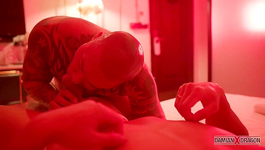 Damian Dragon Gets Pounded in Wild Threesome Action With Kenn