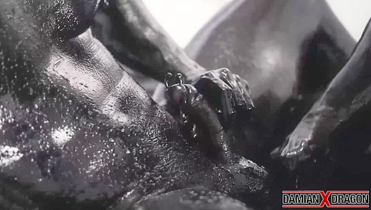 Pierced Yoshi Gets Raw Fucked, Gulpin' Damian’s Dragon Piss Like a Pro