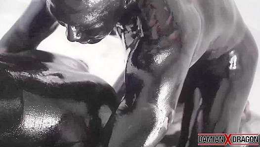 Pierced Yoshi Gets Raw Fucked, Gulpin' Damian’s Dragon Piss Like a Pro