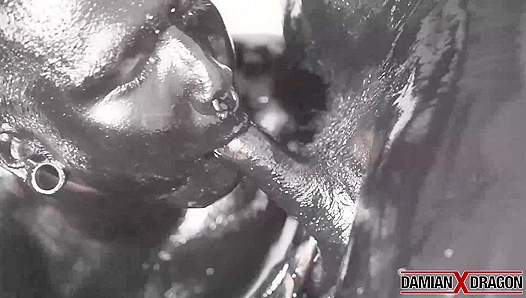 Pierced Yoshi Gets Raw Fucked, Gulpin' Damian’s Dragon Piss Like a Pro